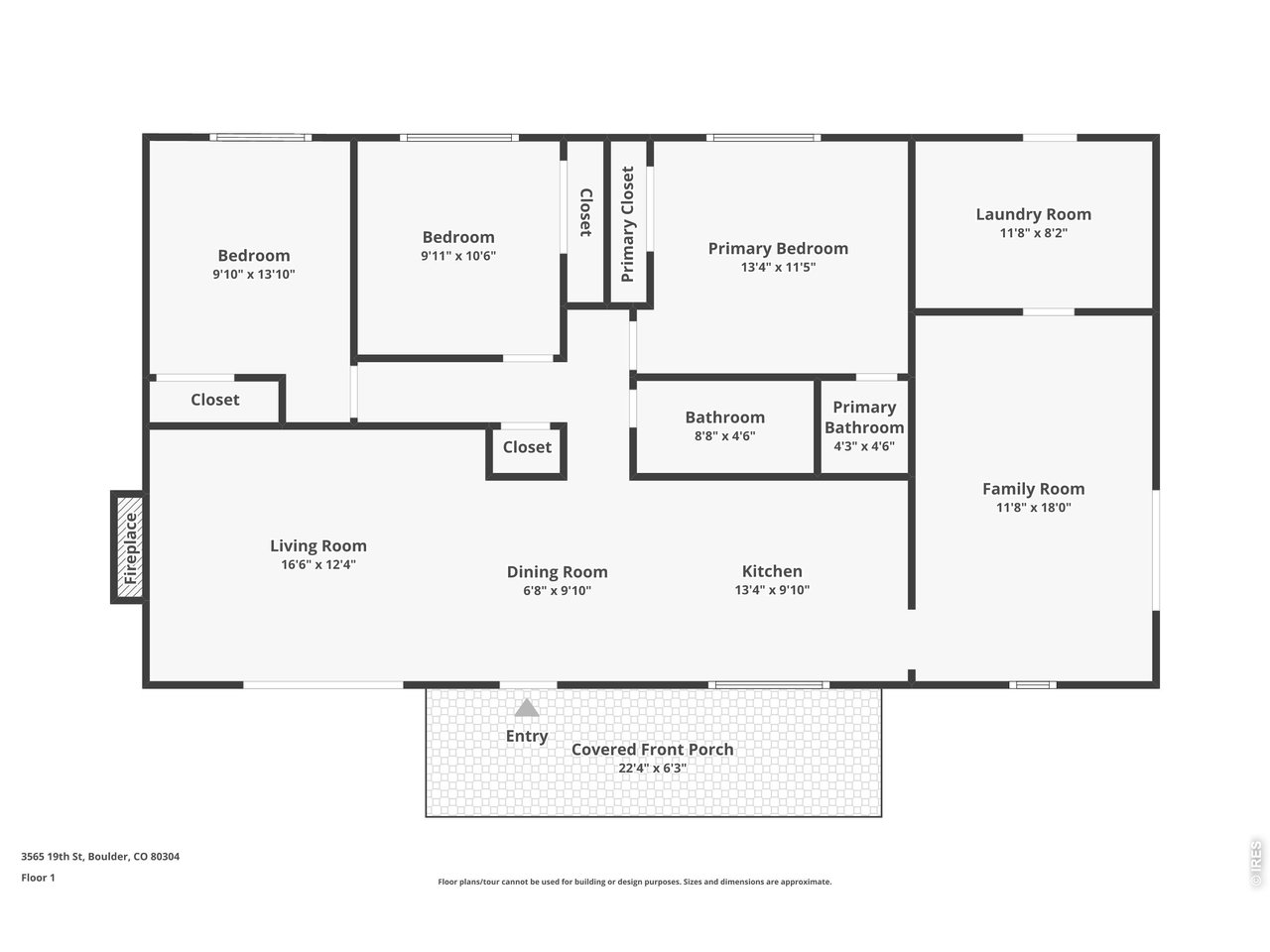 3565 19th Street Boulder, CO 80304 - Photo 37 of 37 FLOOR PLAN