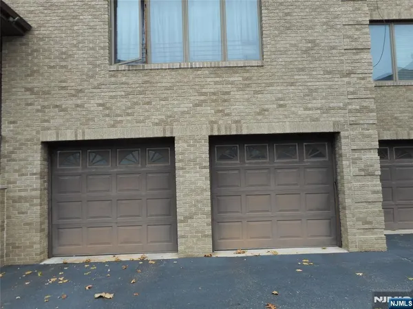 a brick house with a door