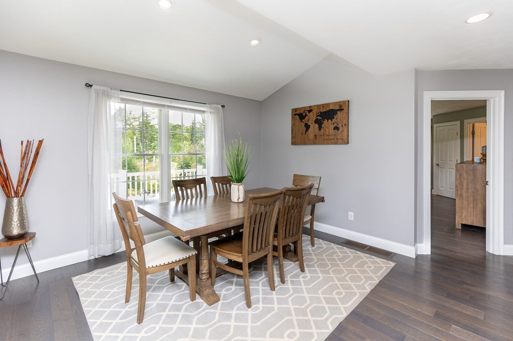 7 Pond Edge Trail Wareham, MA 02571 - Photo 11 of 30 a view of a dining room with furniture and wooden floor