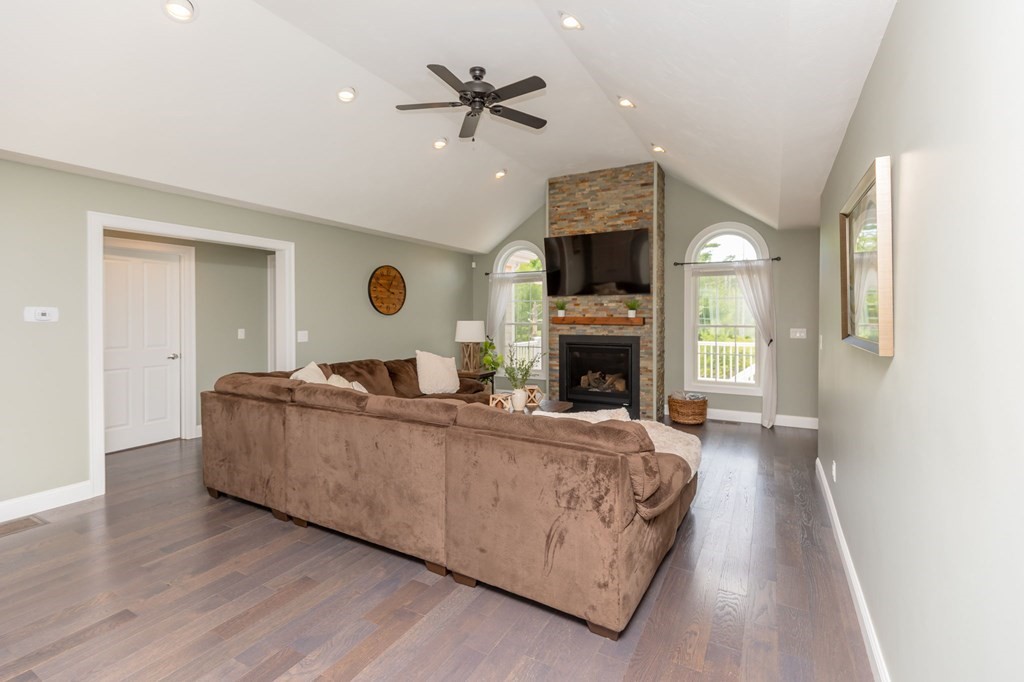 7 Pond Edge Trail Wareham, MA 02571 - Photo 14 of 30 a living room with furniture and a fireplace