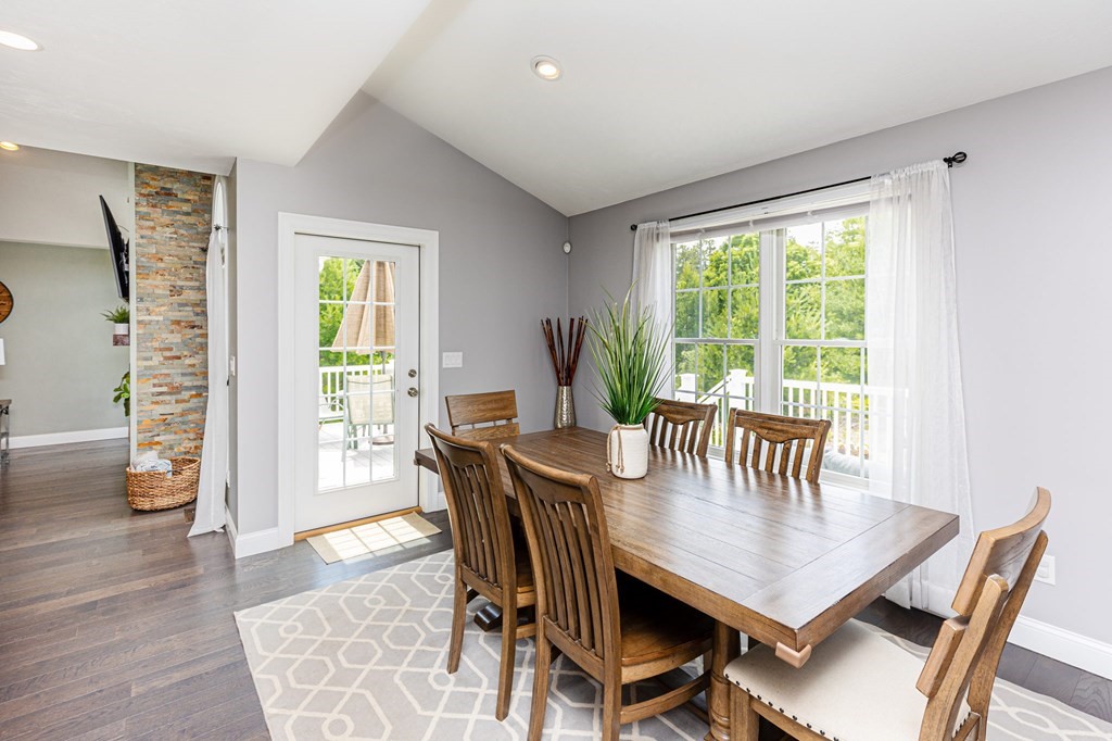 7 Pond Edge Trail Wareham, MA 02571 - Photo 10 of 30 a view of a dining room with furniture window and wooden floor