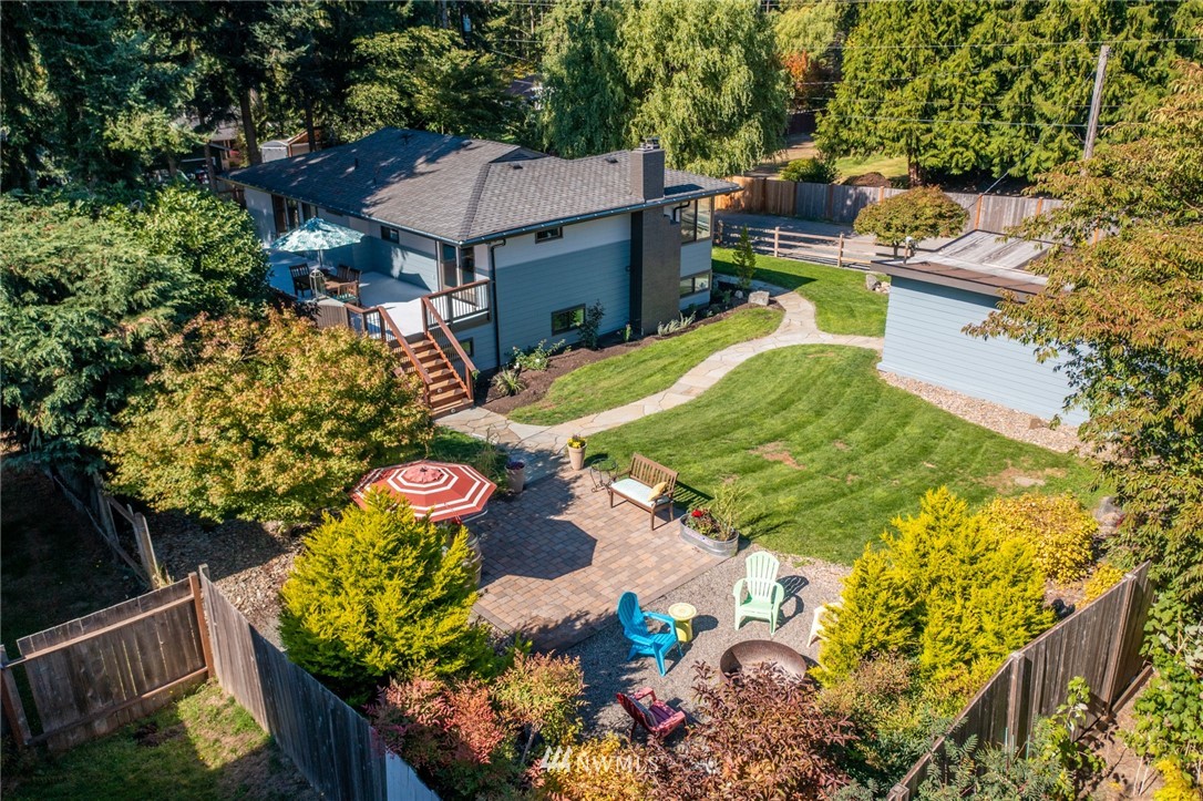 310 175th Place Southwest Bothell, WA 98012 - Photo 38 of 40 an aerial view of a house with a yard basket ball court
