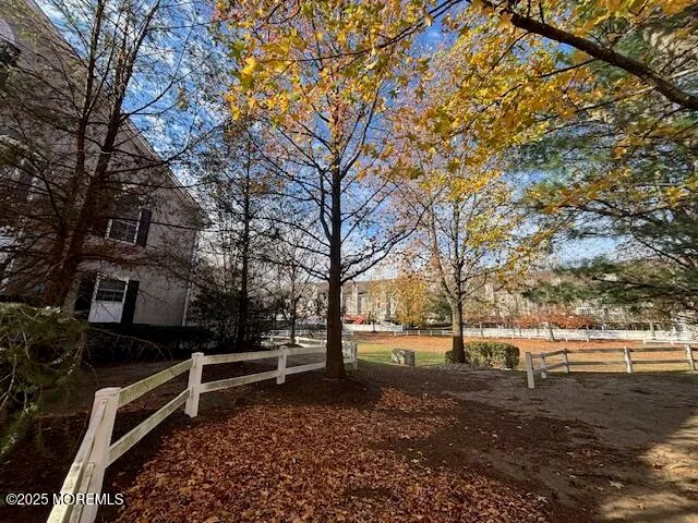 a view of outdoor space with deck and tree