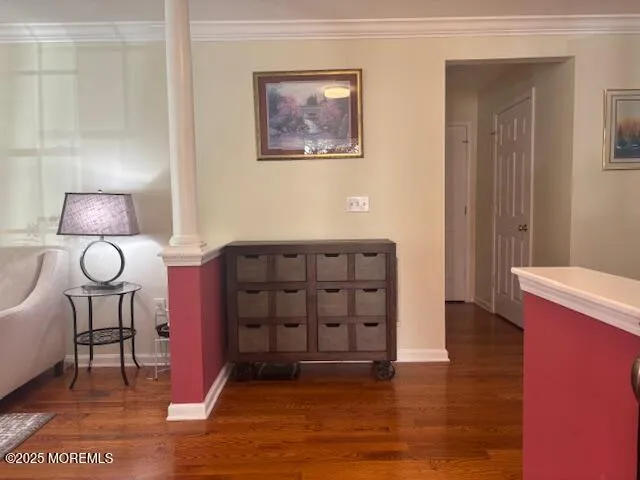 a spacious bedroom with a bed and a table in it