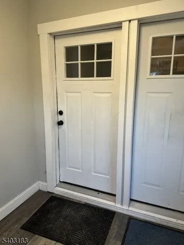 a view of front door