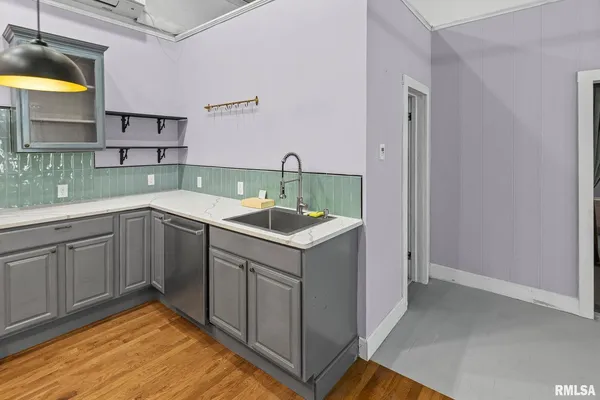 a view of an empty room and window