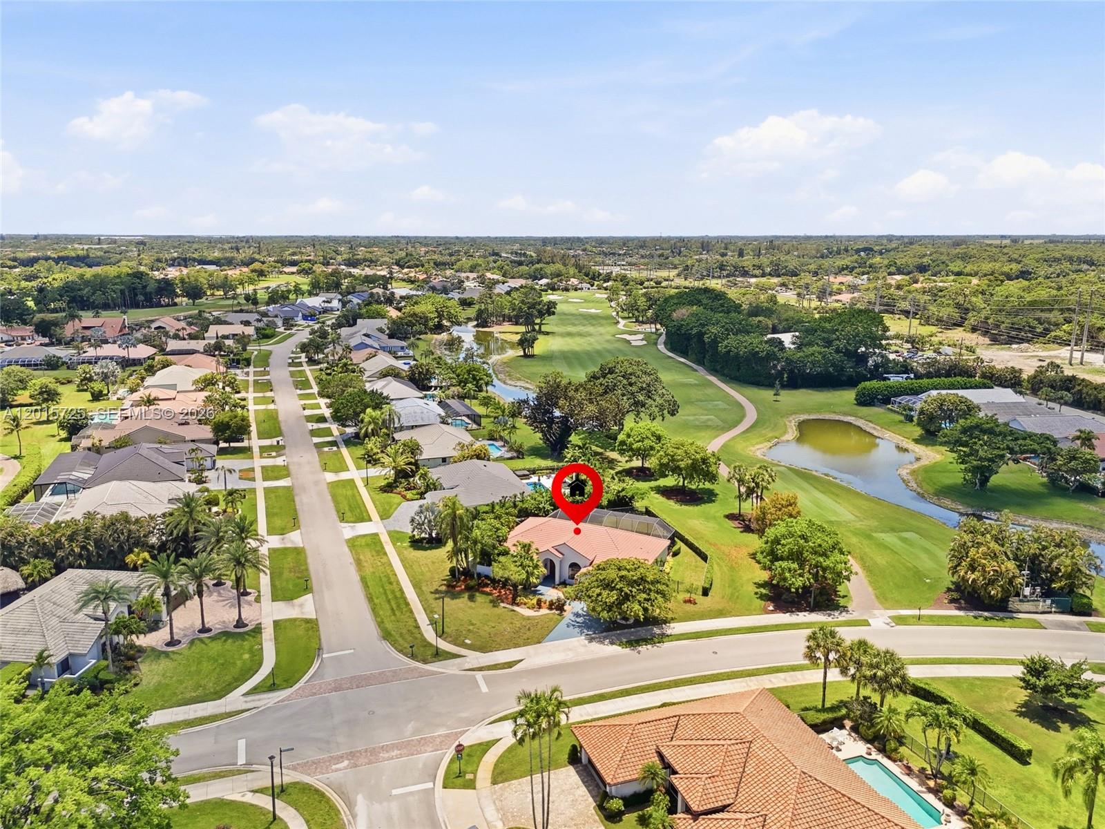 11008 Boca Woods Lane Boca Raton, FL 33428 - Photo 54 of 70 an aerial view of residential houses with outdoor space