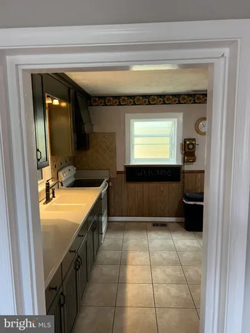 a view of wooden balcony