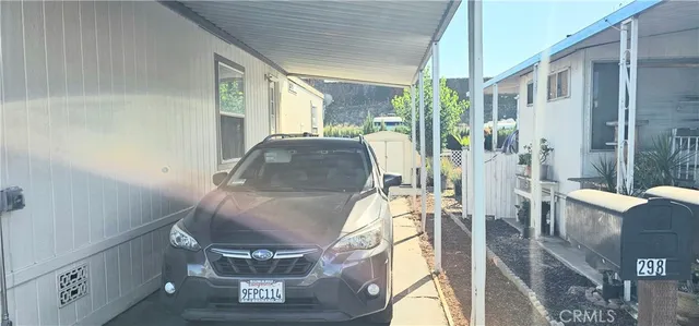 a view of a living room with furniture