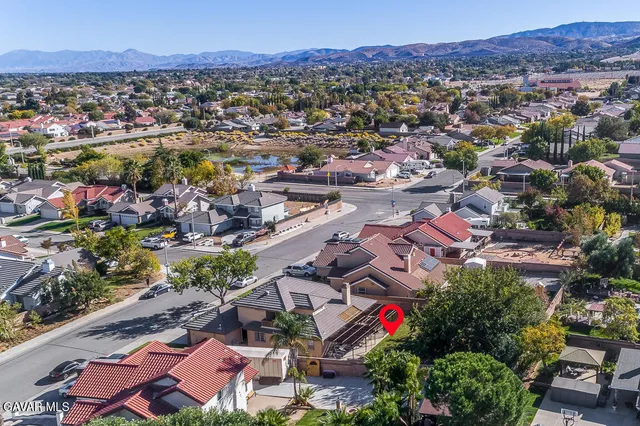 an aerial view of a city