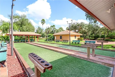 a view of a lake with houses