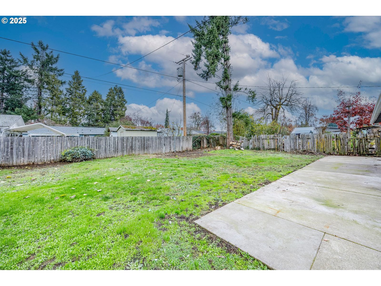 5982 G Street Springfield, OR 97478 - Photo 36 of 39 a view of a back yard with an tree
