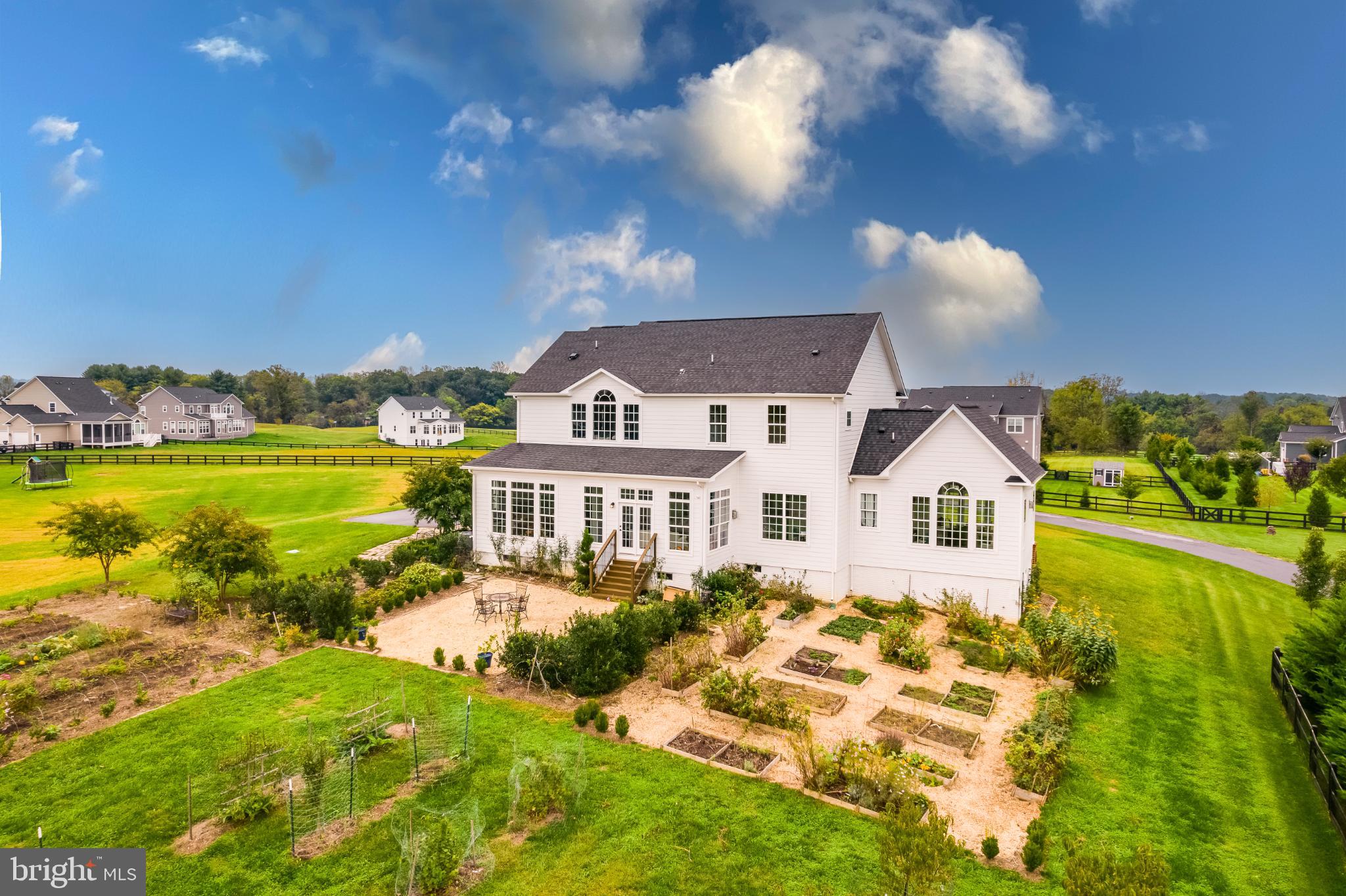 Bridle Ridge Lane Purcellville, VA 20132 - Photo 62 of 70 Aerial View with Gardens