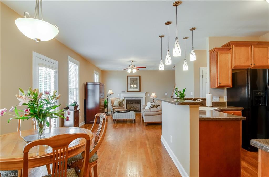 3940 Johnson Street High Point, NC 27265 - Photo 13 of 30 Additional view showing great room, breakfast room, and kitchen. Add your barstools at the kitchen counter for even more eating space! You know everyone ends up in the kitchen!