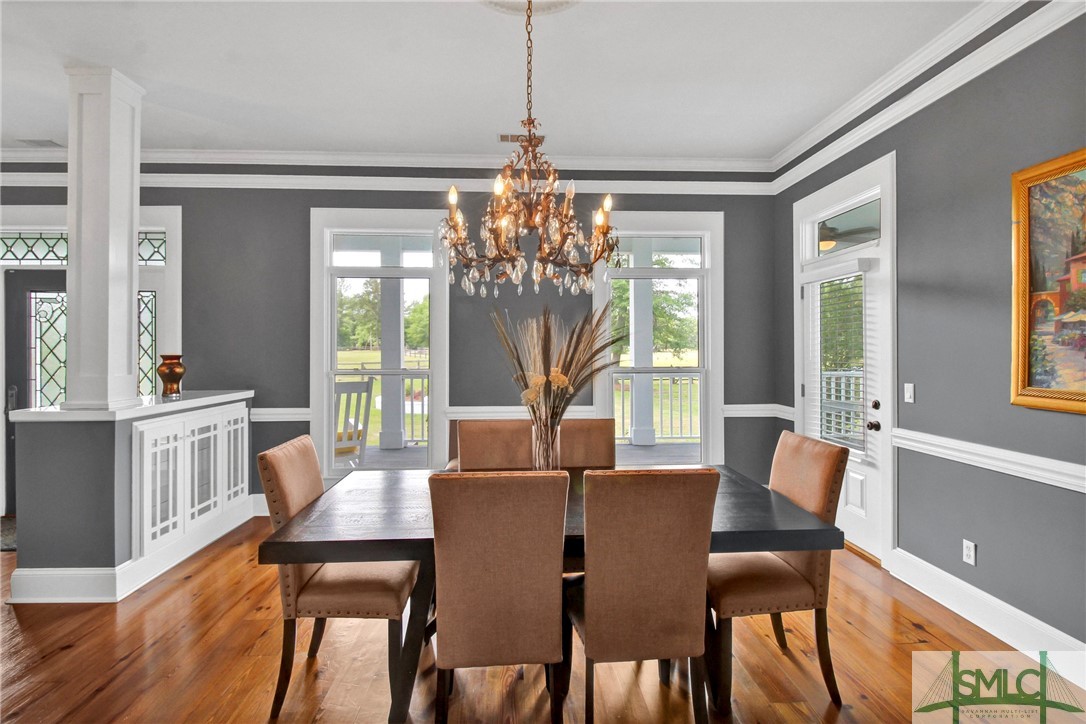 1600 Arcola Road Pembroke, GA 31321 - Photo 13 of 50 The Formal dining room is adorned with built in st