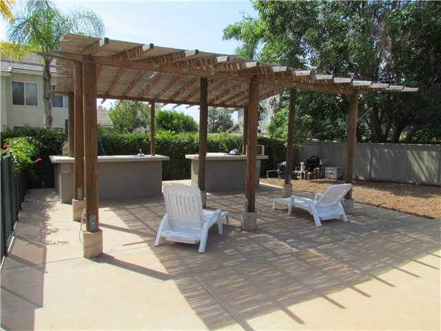 1512 Monte Mar Road Vista, CA 92084 - Photo 22 of 22 BBQ island and palapa, with grill and outdoor lighting
