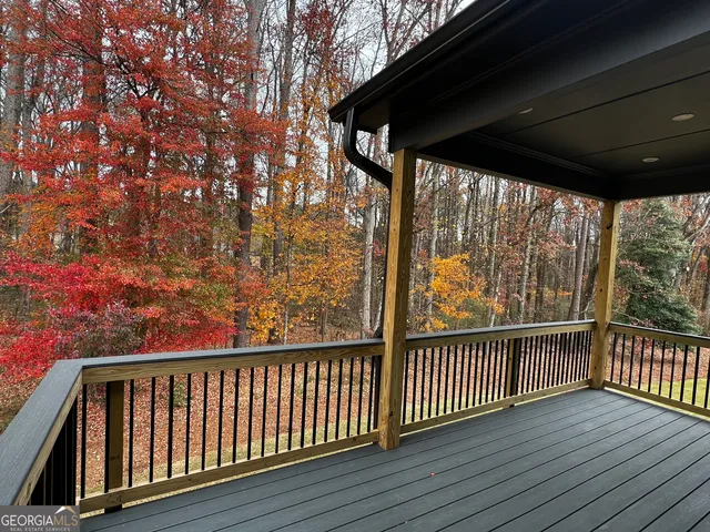a view of deck with wooden floor and outdoor space