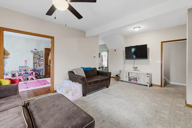 a room with furniture and a window