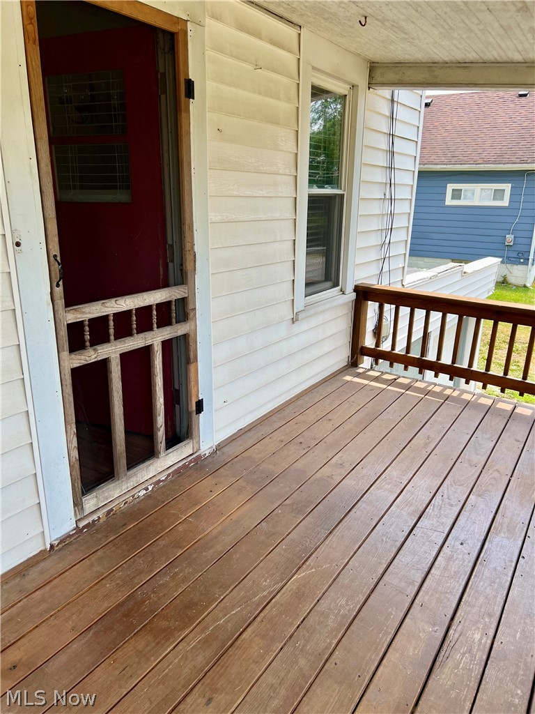 View of deck