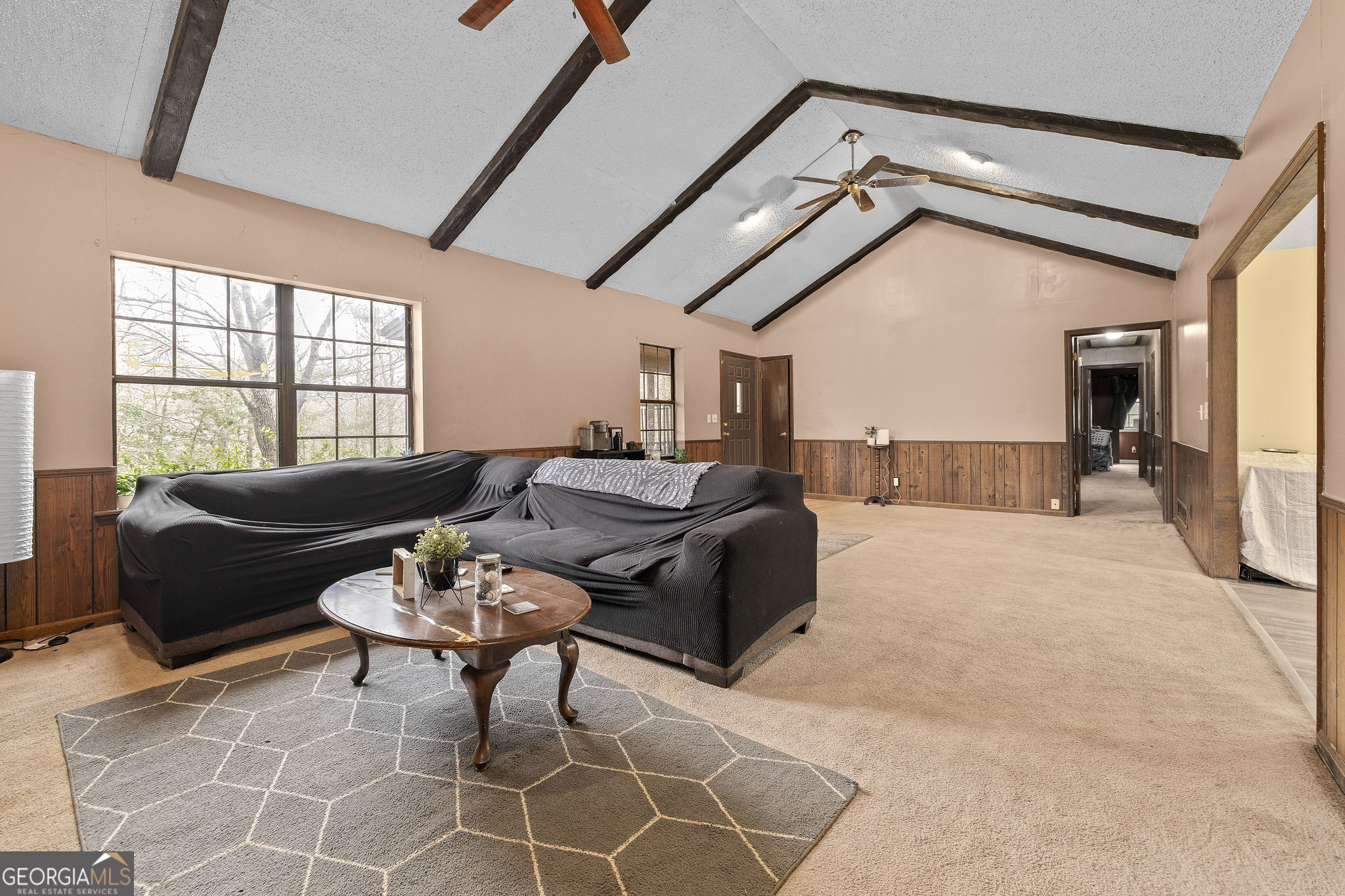 89 Ts Jarrard Road Dahlonega, GA 30533 - Photo 9 of 48 a living room with furniture and a flat screen tv