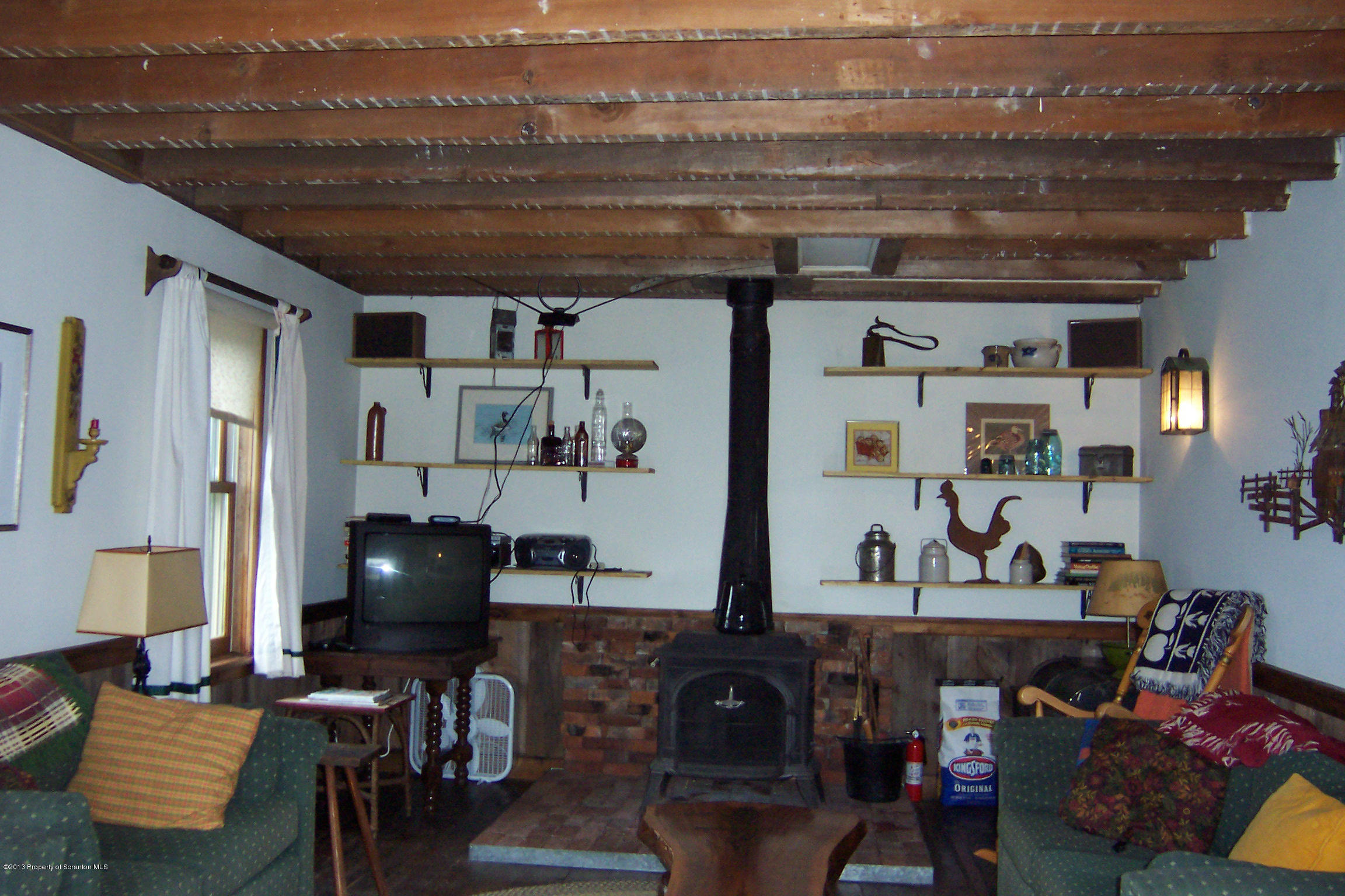 0 Stalker Hill Road Jackson, PA 18825 - Photo 4 of 9 Living Room w/exposed beams