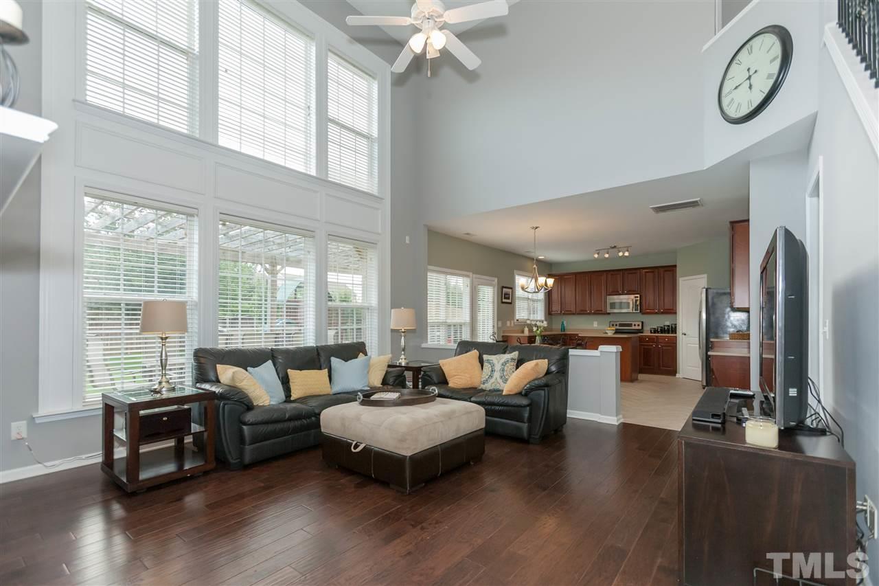 7613 Silver View Lane Raleigh, NC 27613 - Photo 3 of 25 This amazing home features a light-filled family room open to a huge, upgraded kitchen!