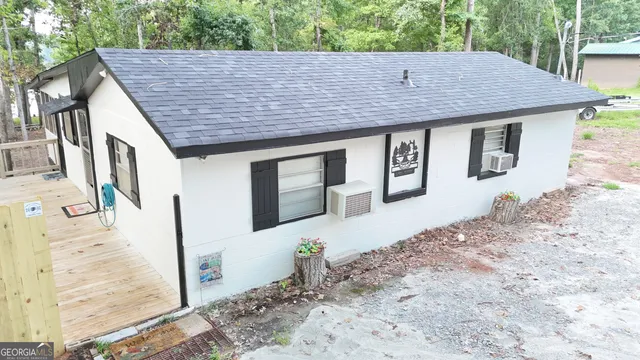 a backyard of a house