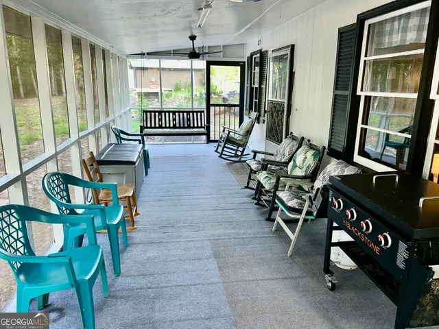 a view of outdoor space with lots of trees