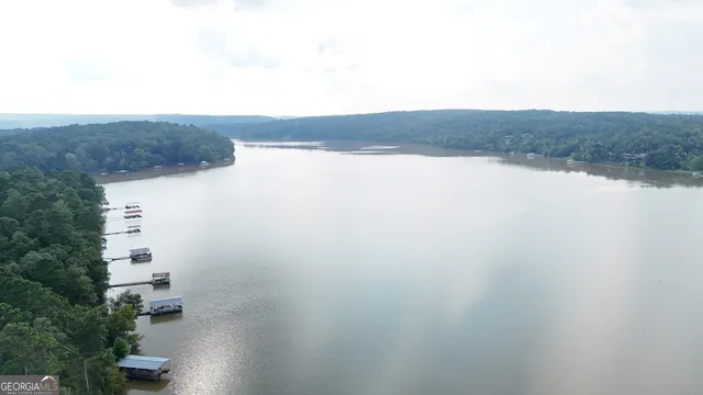 a view of a lake from a room
