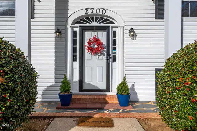 a view of front door of the house