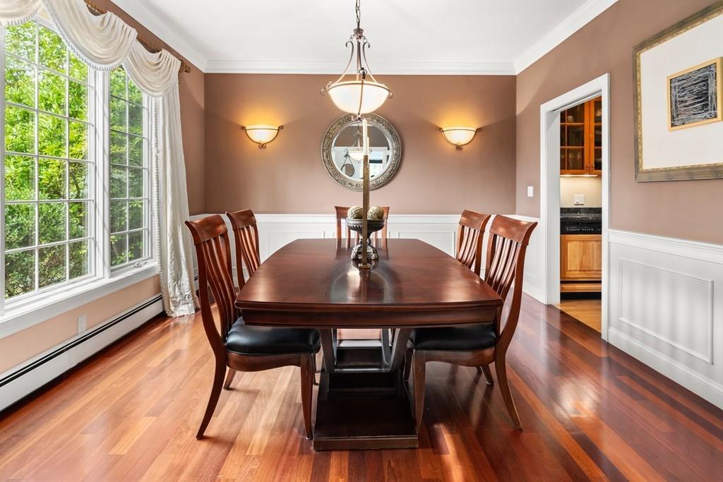 7 Pettees Pond Lane Walpole, MA 02081 - Photo 13 of 38 a view of a dining room with furniture window and wooden floor