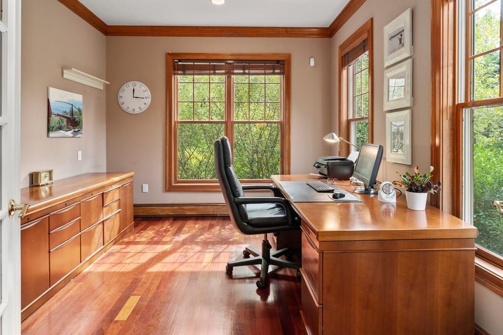 7 Pettees Pond Lane Walpole, MA 02081 - Photo 14 of 38 a view of a dining room with furniture window and outside view