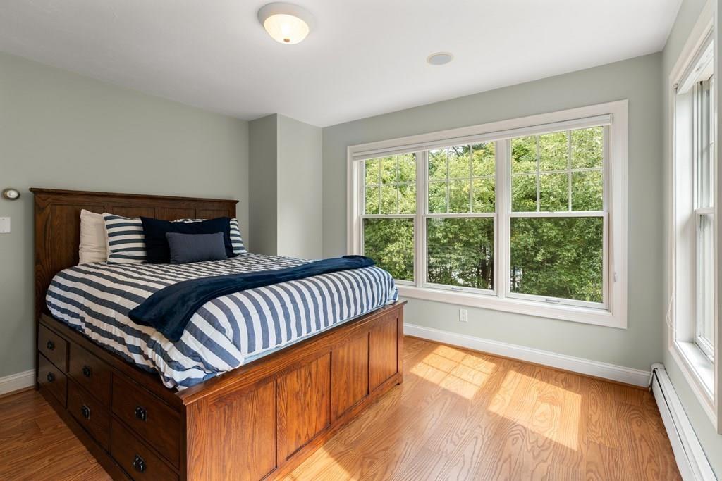 7 Pettees Pond Lane Walpole, MA 02081 - Photo 22 of 38 a bedroom with bed and wooden floor
