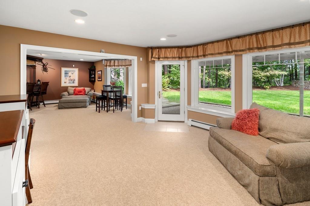 7 Pettees Pond Lane Walpole, MA 02081 - Photo 27 of 38 a living room with furniture and a large window