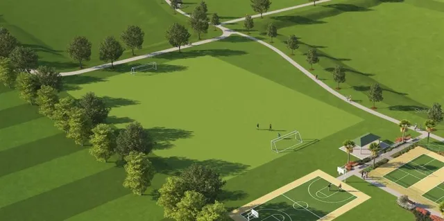 a view of a tennis court