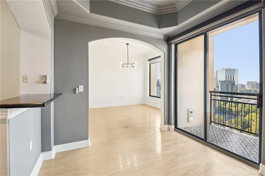 3445 Stratford Road Northeast, Unit 2602 Atlanta, GA 30326 - Photo 46 of 56 a view of a hallway with a hallway