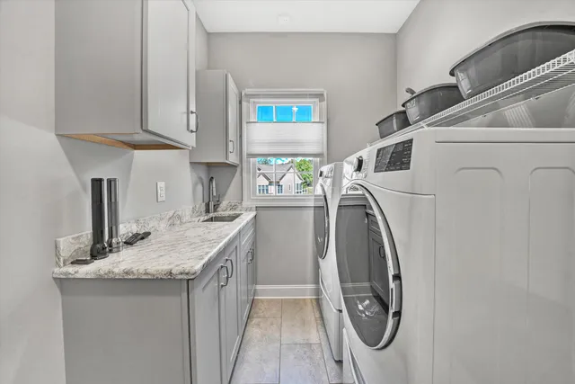 a view of a lake with a house