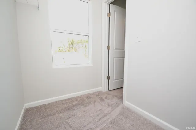 an empty room with window