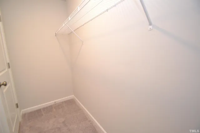 a view of small space with empty racks