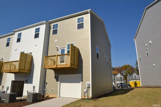 a view of building with large windows