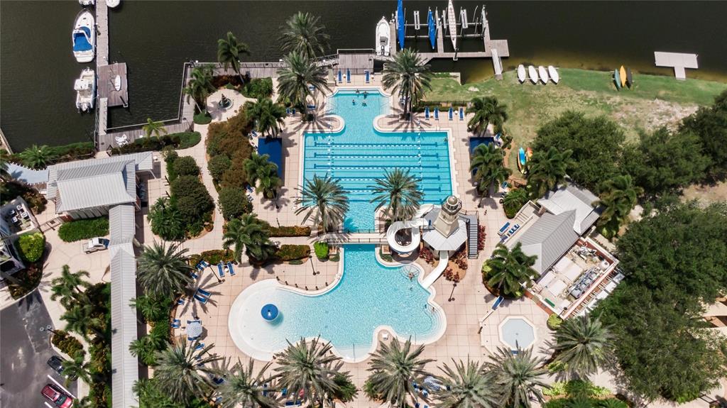 201 Sunset Crest Court Apollo Beach, FL 33572 - Photo 72 of 81 an aerial view of a house with yard swimming pool and outdoor seating