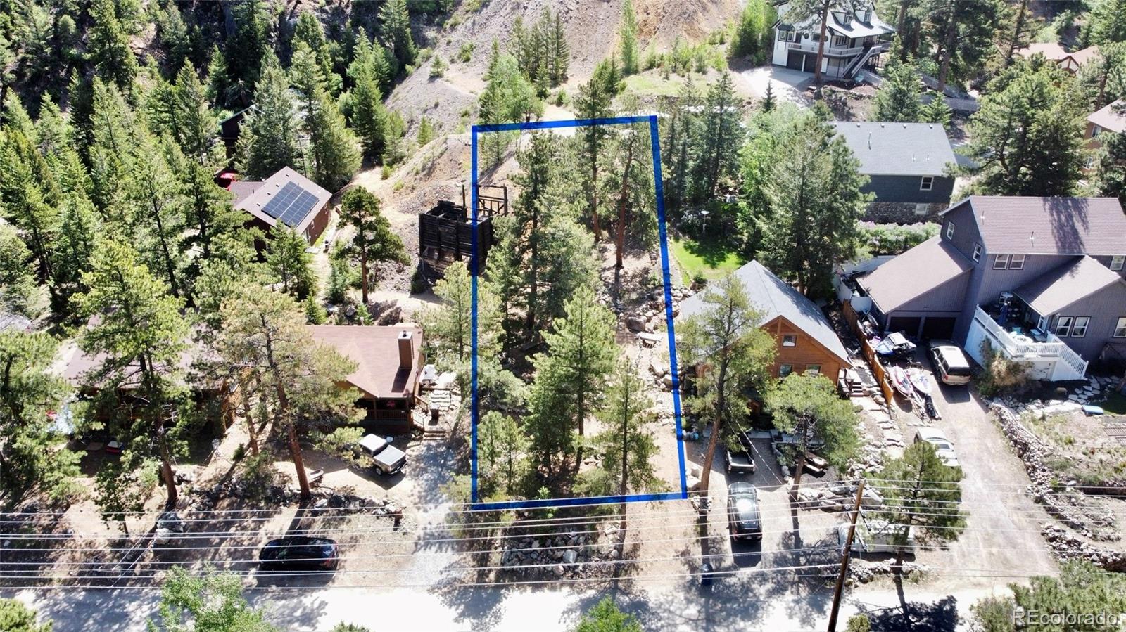 Main Street Georgetown, CO 80444 - Photo 4 of 6 an aerial view of residential houses with outdoor space