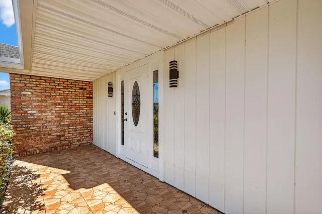 a view of front door