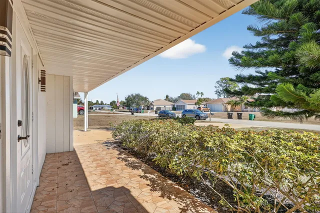 a view of lake from a balcony