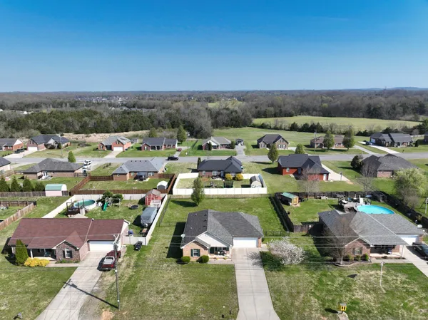 an aerial view of a