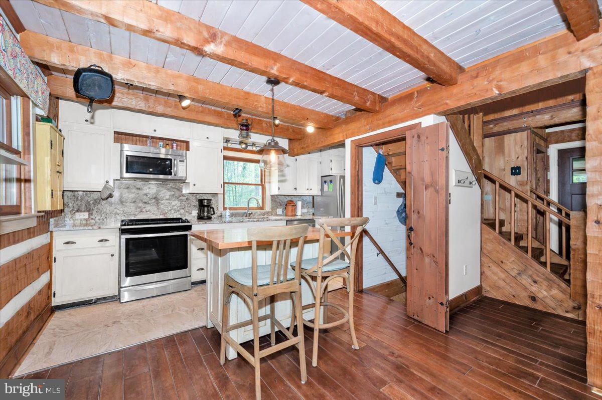 16926 Sprecher Road Sharpsburg, MD 21782 - Photo 12 of 76 Charming rustic kitchen with wood beams.