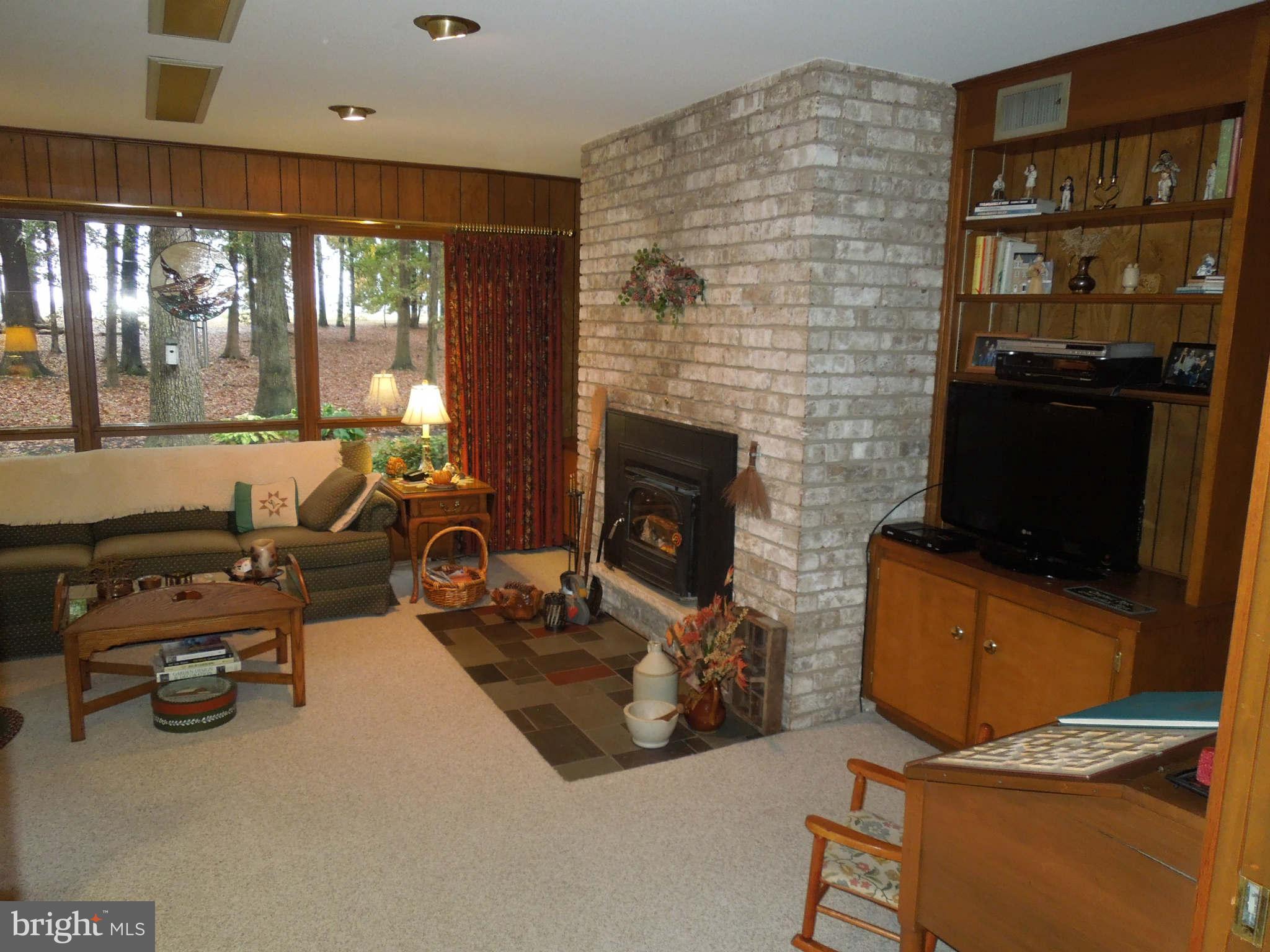 295 Bucher John Road Union Bridge, MD 21791 - Photo 22 of 30 Brick Hearth With Wood Stove Insert