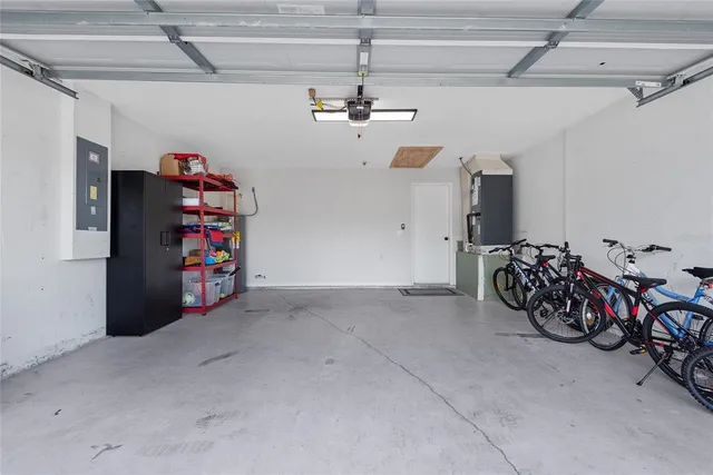 a view of an bike storage area
