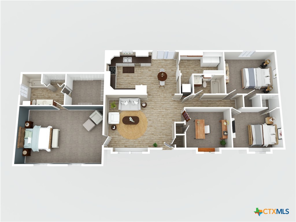 506 Oak Grove Road San Marcos, TX 78666 - Photo 39 of 40 3D Floor Plan of 504 Oak Grove