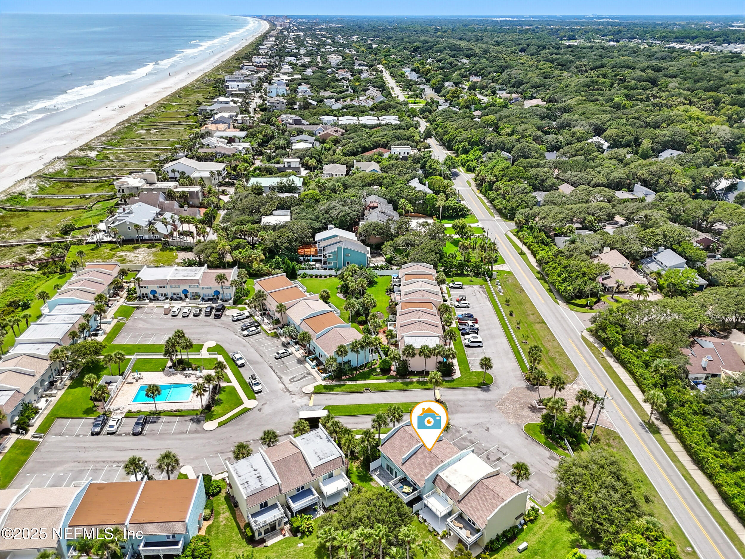2233 Seminole Road, Unit 3 Atlantic Beach, FL 32233 - Photo 37 of 59 an aerial view of residential houses with outdoor space